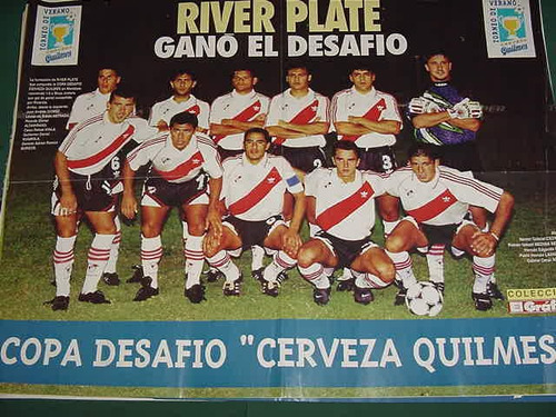 Poster Original Futbol River Plate Copa Cerveza Quilmes