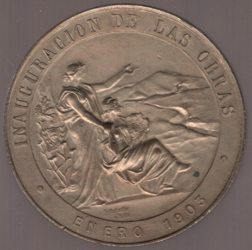 Medalla Ferrocarril Jujuy A Bolivia 1903 S/c