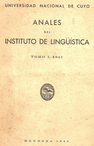 Anales Del Instituto De Lingüistica - Corominas - Cuyo