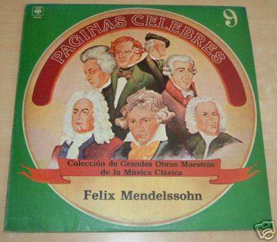 Felix Mendelssohn Paginas Celebres Vinilo Argentino