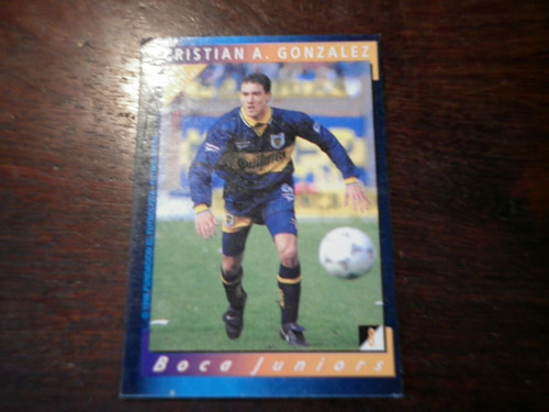 Figurita Tarjeta Cristian Kili Gonzalez Año 1996 - Boca Jrs