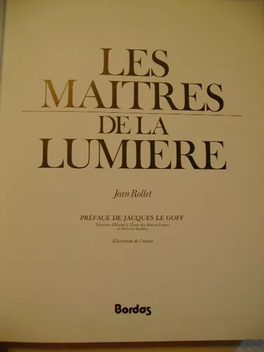 Les Maitres De La Lumiere Jean Rollet | MercadoLibre