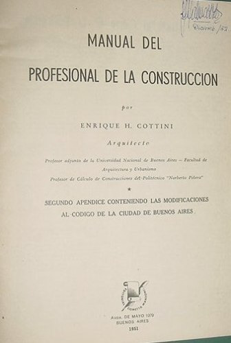 Libro Manual Profesional Construccion Cottini Mod Codigo Ba