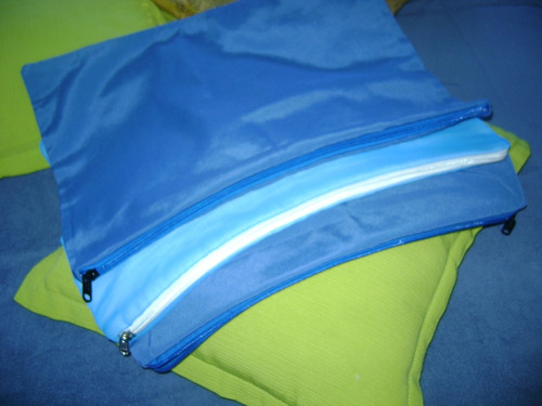 Lote   Fundas Para Almohadones En Color Celeste Y Azul