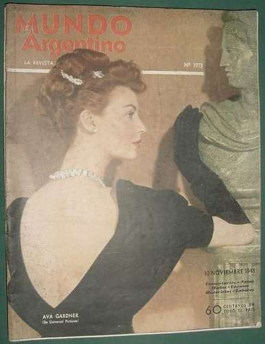 Revista Mundo Argentino 1973 Ava Gardner Ernesto Galloni