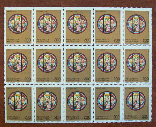 Argentina Arte, Bloque X 15 Gj 1837 Navidad 1978 Mint L1151