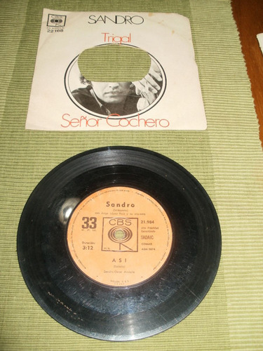 Disco Vinilo Original Sandro Coleccion