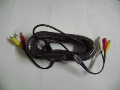 Cable 20 Mt Rca+alimentación P/camara Seguridad Mscompu10