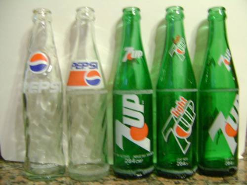 Botellas De Pepsi Y Seven Up De 284 Cc