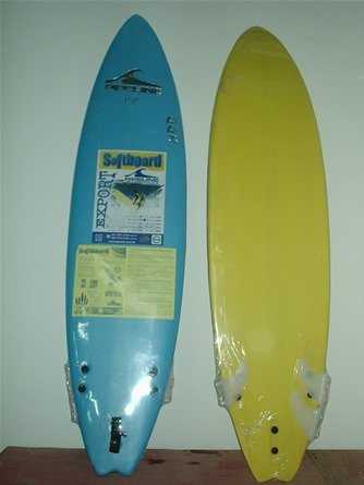 Imagen 3 de 6 de Tablas Surf Softboards Pipeline 7'5 Brasil C/leash De Regalo