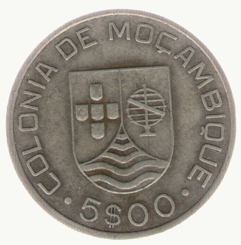 Mozambique 5 Escudos 1935  Exc+