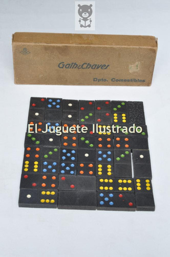 Domino Gath Y Chavez Caja Original Juego De Mesa Antiguo