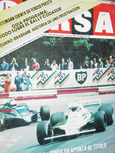 Revista Corsa 737 Rally Codasur Reutemann Alan Jones Zunino