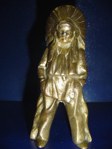 Indio Niño Estatuilla De Bronce No Ofrezco Envio Gratis
