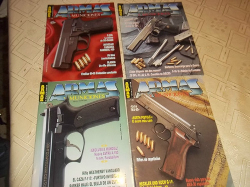 Lote De 4 Revistas Decalogo De Armas Y Municiones - Año 1990