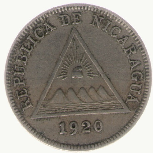 Nicaragua 5 Centavos 1920 Exc