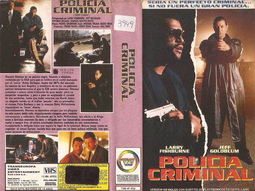 Policia Criminal Vhs Deep Cover Laurence Fishburne Jeff Gold