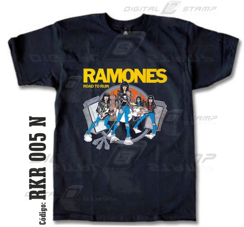 Remeras Ramones 05 Rock Estampado Digital Nuevos Diseños