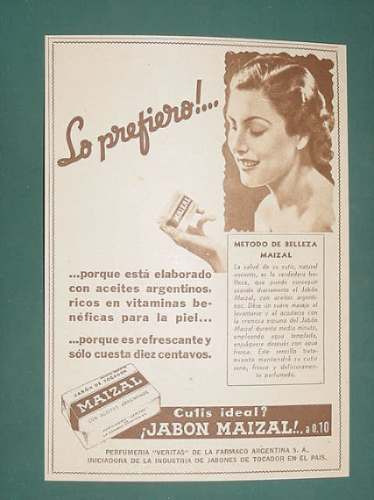 Publicidad - Maizal Jabon De Tocador Aceites Argentinos
