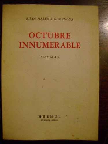 Octubre Innumerable Durañona Dedicado Y Firmado