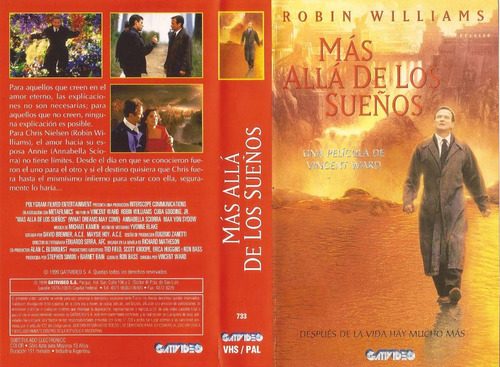 Mas Alla De Los Sueños Vhs Robin Williams Cuba Gooding Jr.