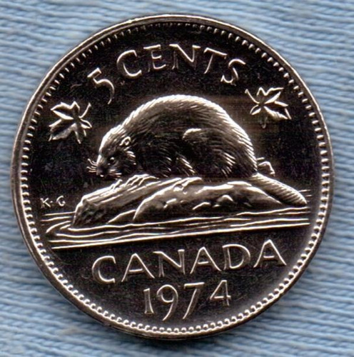 Canada 5 Cents 1974 * Castor *