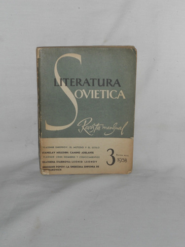Imagen 1 de 1 de Literatura Soviética. No. 3 1958.