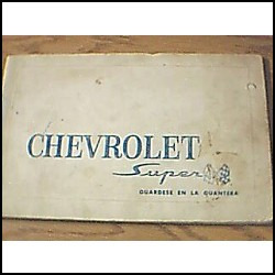 Antiguo Libro, Manual Original De Uso: Chevrolet 400 1964