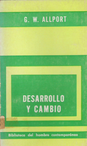 Desarrollo Y Cambio      G. W. Allport