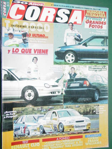 Revista Corsa 1568 Test Renault Clio Fase3 Informe Tc2000