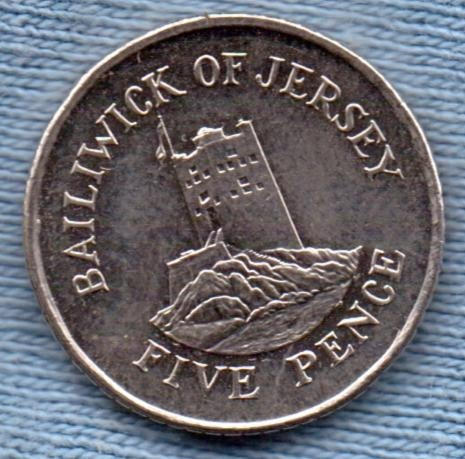 Jersey 5 Pence 2008 * Torre Seymour *