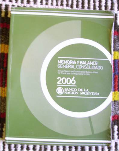 Memoria Y Balance General Consolidado 2006 _ Banco Nacion