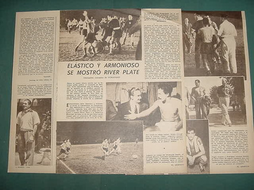 Clipping Futbol 1948 River Plate Deportivo Municipal Lima