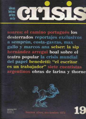 Revista Crisis Nº 19 Noviembre 1974