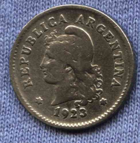 Argentina 10 Centavos 1923 * Niquel *