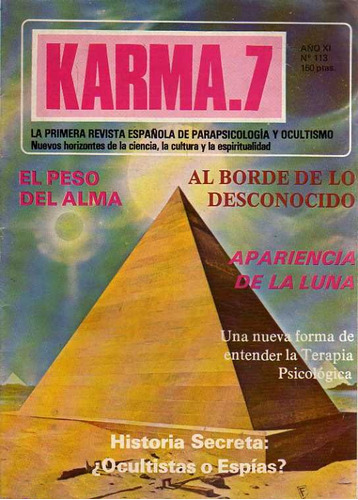 Karma 7 Nro 113 - Revista Parapsicologia Y Ocultismo