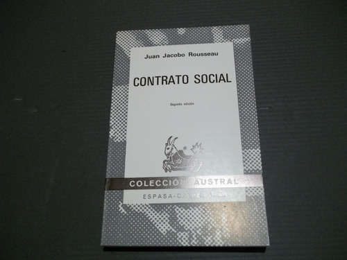 Imagen 1 de 1 de Contrato Social, Juan Jacobo Rousseau Coleccion Austral