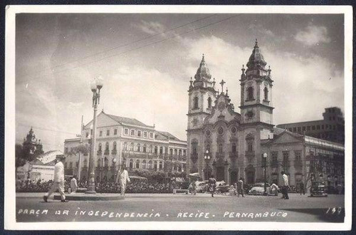 Pernambuco - Recife, Praça Independencia - Postal - Lenach