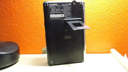 Imagem 3 de 6 de Mini Tv Casio- Portátil- 430 - No Estado - Leia O Anúncio!!!