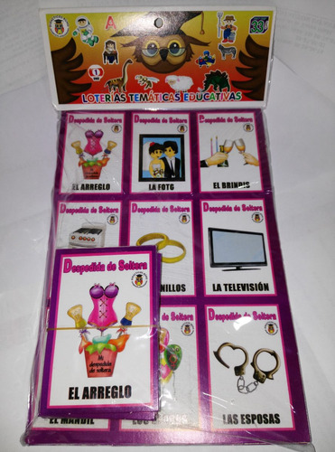 Gcg Juego De Loteria Para Despedida De Soltera