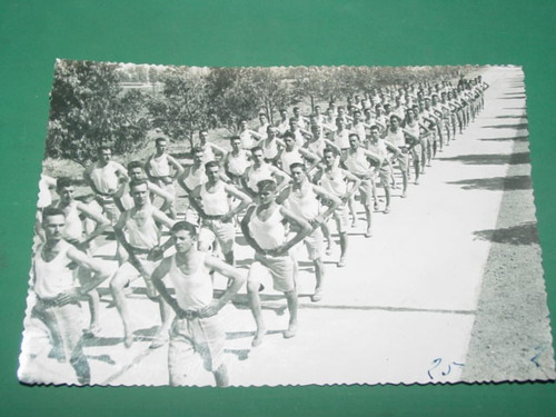 Fotografia Antigua Soldados Uniformes Guerra Ejercicios 1