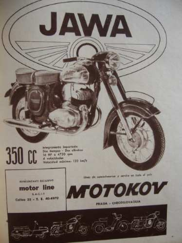 Moto Jawa / Publicidad Gráfica / Año 1961