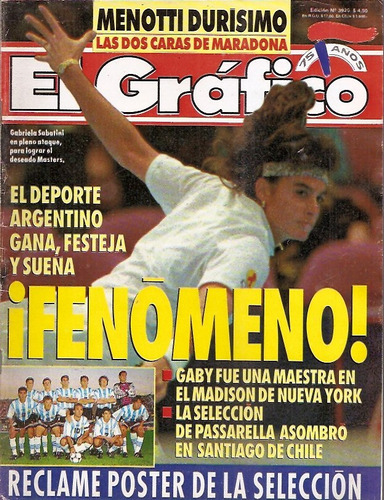 Revista Grafico 3920 Sabatini Peñarol Campeon Maradona Boca