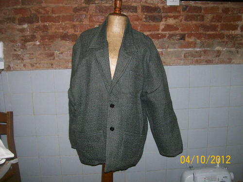 Saco De Hombre - Gris - Rustico. Espectacular!