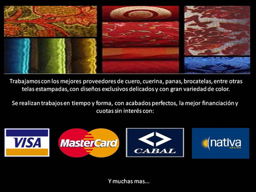 Imagen 4 de 4 de Tapiceria Tapicero Retapizado Restauro Sillones Y Sillas