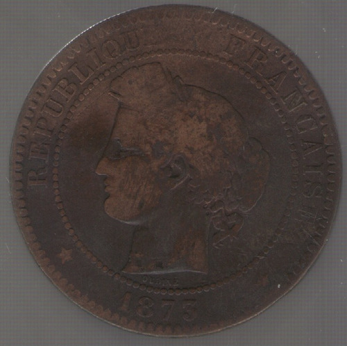 Francia 10 Centimes 1873 K B+