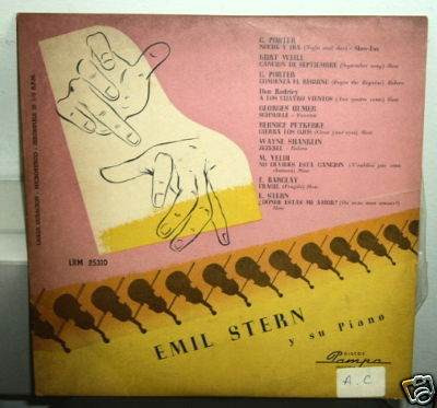 Emil Stern Piano Begin The Beguine Vinilo 10' Argentino
