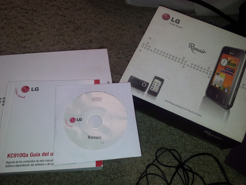 Cd, Manuales Y Caja De LG K 910 Renoir