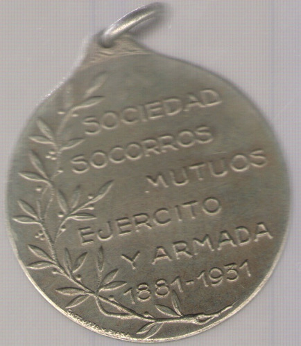 Medalla Medicina Cnel Flugerto Sotelo 1931 S/c