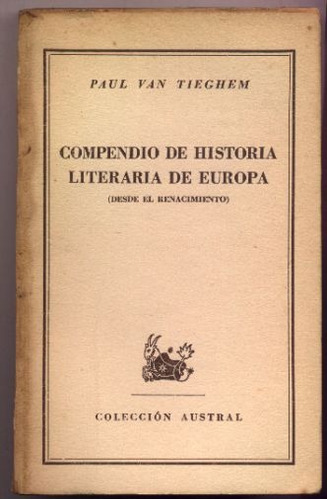 Compendio De Historia Literaria De Europa - Van Teighem